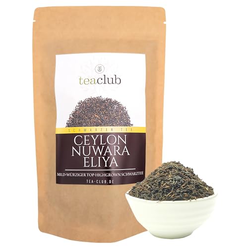 Ceylon Nuwara Eliya Schwarzer Tee Lose 200g Sri Lanka Top-Highgrown, Fruchtig-Würziger Schwarztee, Tea-Club Black Tea von TeaClub