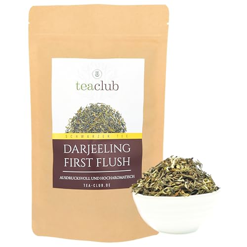 Darjeeling First Flush Ernte Schwarzer Tee 100g, Darjeeling Tee FTGFOP1 Premium Qualität TeaClub Black Tea von TeaClub