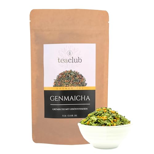 Genmaicha Tee Lose 100g, Japanischer Grüner Tee mit Reis, Kirishima Japan Grüntee, Teaclub Green Tea von TeaClub