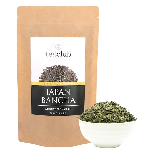 Japan Bancha Grüner Tee Lose 100g, Japanischer Grüntee Aromatisch-Mild, TeaClub Green Tea von TeaClub