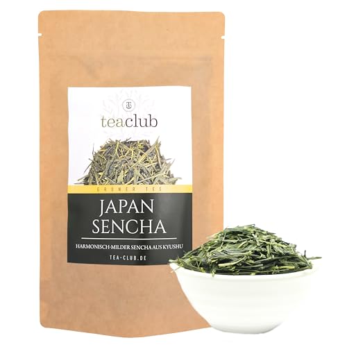 Japan Sencha Grüner Tee Lose 100g, Japanischer Grüntee aus Kyushu, Strauchsorte Oku Midori, TeaClub Green Tea von TeaClub