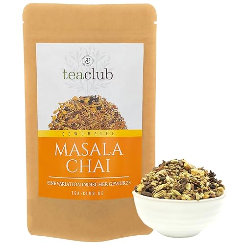 Masala Chai Tee Lose Gewürzmischung 100g, Indische Gewürze für Chaitee oder Chai-Latte, 100% Natürlich nicht Aromatisiert, TeaClub Tea von TeaClub
