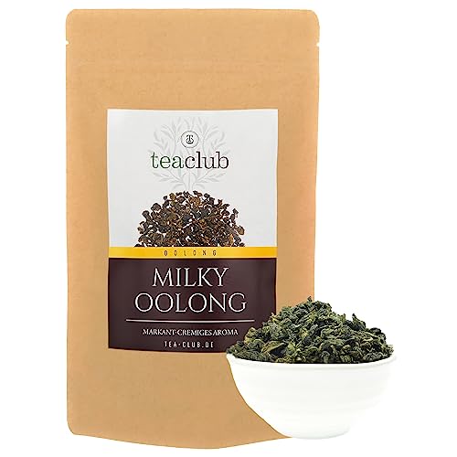 MILKY OOLONG 100g, Premium Oolongtee mit Grüntee Charakter, Halbfermentierter Grüner Tee Lose, TeaClub Green Tea Loose Leaves von TeaClub