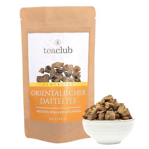 Orientalischer Datteltee 500g, Chai Tee Lose echte Datteln ohne Aromastoffe, Chai-Latte Gewürze Früchtetee TeaClub von TeaClub