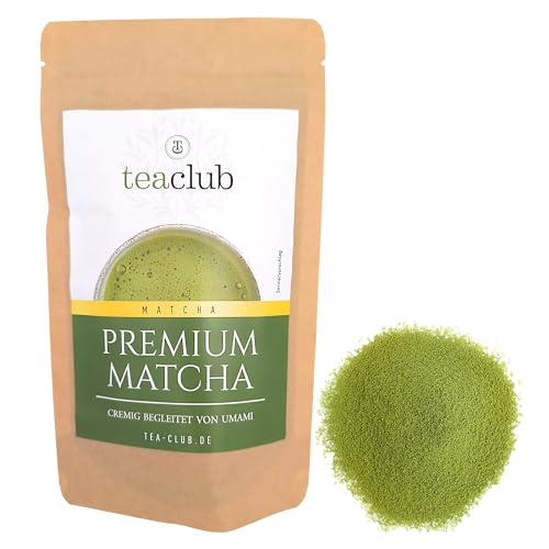 Premium Grade Matcha Tee Japan 100g, Cremig mit Umami, Japanischer Grüner Tee 100% Natürlich Grüntee-Pulver, Tea-Club von TeaClub