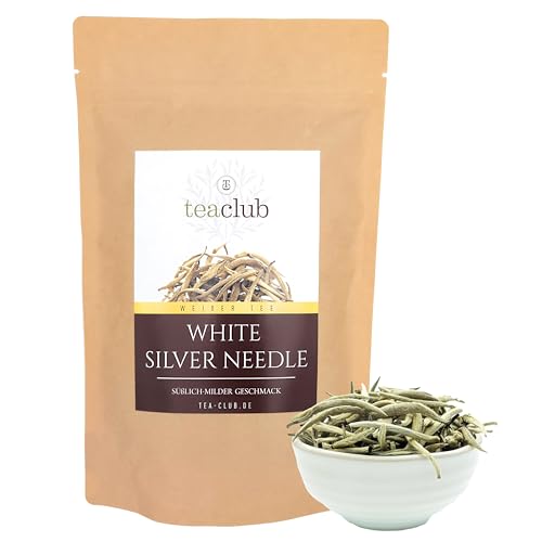 White Silver Needle 500g, Weißer Tee Chinesisch Lose mit Blattknospen, Chinese Premium White Tea, TeaClub von TeaClub