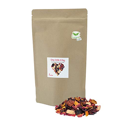 TeaLaVie - fruchtige Himbeere mit Vanille (200g) One Smile A Day - Früchtetee lose von TeaLaVie