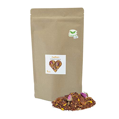 TeaLaVie - Rooibos Tee lose - Granatapfel mit Himbeere (200g) Zweihorn - Südafrika von TeaLaVie