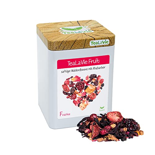 TeaLaVie - Wald-Erdbeere Rhabarber (100g) TeaLaVie Fruit - Früchtetee lose auch als Kindertee ohne Zucker von TeaLaVie