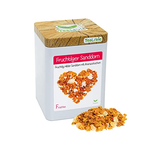 TeaLaVie - Sanddorn-Tee mit Ananas (70g) Fruchtiger Sanddorn - Früchtetee lose von TeaLaVie