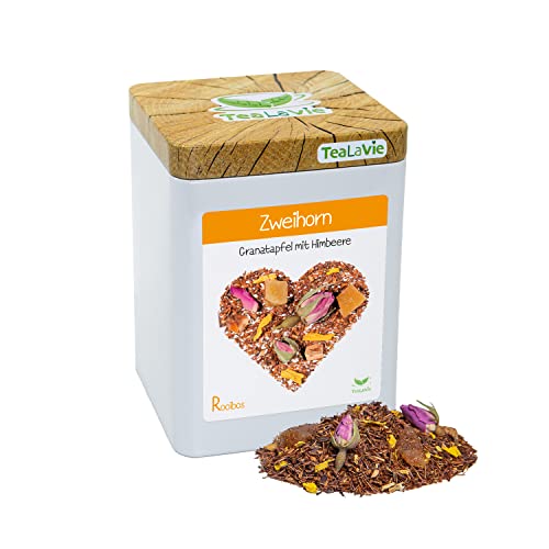 TeaLaVie - Rooibos Tee lose - Granatapfel mit Himbeere (100g) Zweihorn - Südafrika von TeaLaVie