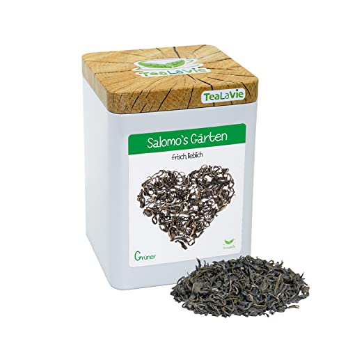 TEALAVIE - Grüner Tee lose | Salomo's Gärten - frisch lieblich | 100g Dose loser Grüntee von TeaLaVie