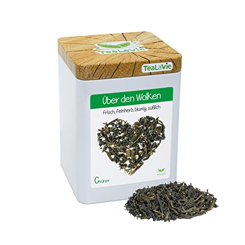 TeaLaVie - frisch feinherb blumig süßlich (70g) Über den Wolken - Grüntee lose Blätter China von TeaLaVie