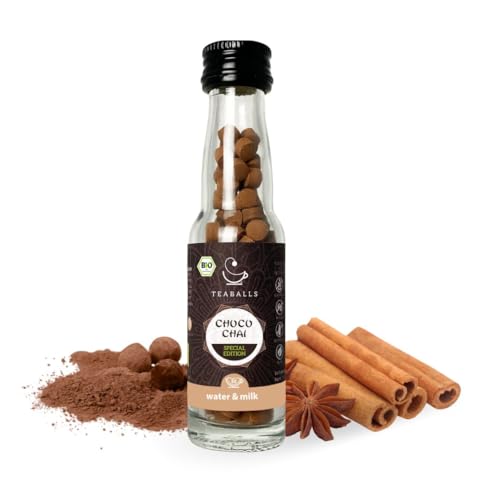 Teaballs Choco Chai Bio Tee Kakao für 30-75 Tassen mit Schokoladen Geschmack von Teaballs