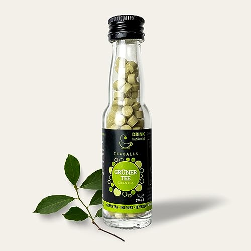 TEABALLS - Grüner Tee (1 x 15g) | 150 Teaballs | für 30-75 Tassen Tee | 100% reines Pflanzenextrakt | Bekannt aus: DAS DING DES JAHRES von Teaballs