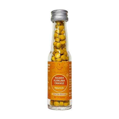 TEABALLS Ingwer, Kurkuma, Orange für 75 Tassen Bio Tee von Teaballs