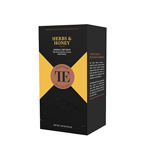 Teahouse Exclusives 07394 Gourmet Tea Bag Kräuter & Honig, 20 Beutel - Harmonische Früchte- und Kräuterteemischung mit Kamille und Honigaroma Teahouse Exclusives 07394 Gourmet Tea Bag Kräuter & Honig, 20 Beutel - Harmonische Früchte- und Kräuterteemischung mit Kamille und Honigaroma von Teahouse Exclusives