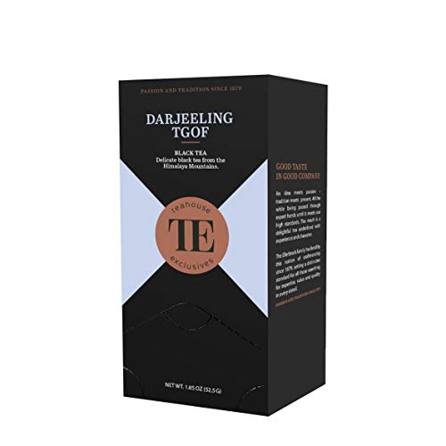 Teahouse Exclusives Gourmet Tea Bag Darjeeling TGOF, 20 Beutel - Beeindruckend vollmundiger Schwarztee, welcher seinen Ursprung im Himalaya-Gebirge hat Teahouse Exclusives Gourmet Tea Bag Darjeeling TGOF, 20 Beutel - Beeindruckend vollmundiger Schwarztee, welcher seinen Ursprung im Himalaya-Gebirge hat von Teahouse Exclusives
