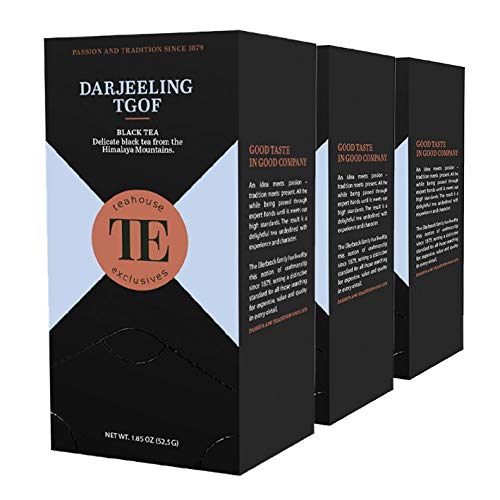 Teahouse Exclusives Gourmet Tea Bag Darjeeling TGOF, 210 g / 3er Pack von Teahouse Exclusives