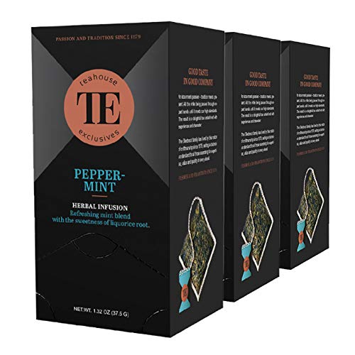 Teahouse Exclusives Luxury Tea Bag Peppermint, 37.9 g / 3er Pack von Teahouse Exclusives