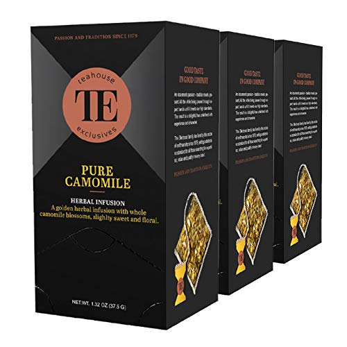 Teahouse Exclusives Luxury Tea Bag Pure Camomile, 37.9 g / 3er Pack von Teahouse Exclusives