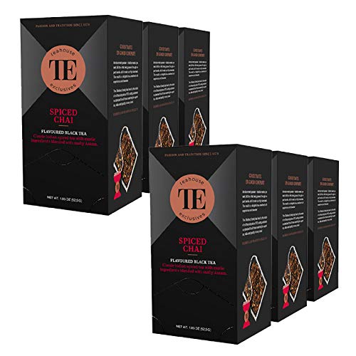 Teahouse Exclusives Luxury Tea Bag Spiced Chai, 52.9 g / 6er Pack von Teahouse Exclusives