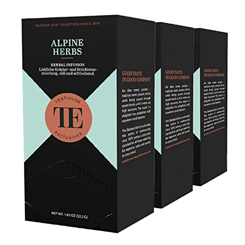 teahouse exclusives TE Alpine Herbs, 20 Gourmet Tea Bag / 3er pack von Teahouse Exclusives