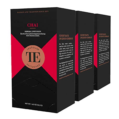 teahouse exclusives TE Chai, 20 Gourmet Tea Bag / 3er Pack von Teahouse Exclusives