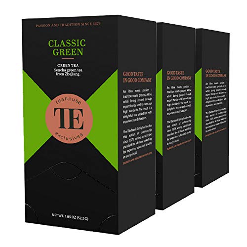 teahouse exclusives TE Classic Green, 20 Gourmet Tea Bag / 3er Pack von Teahouse Exclusives