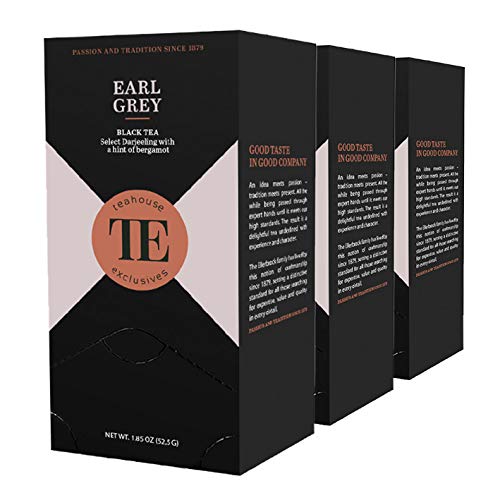 teahouse exclusives TE Earl Grey, 20 Gourmet Tea Bag / 3er Pack von Teahouse Exclusives