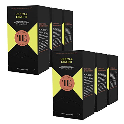 teahouse exclusives TE Herbs & Ginger, 20 Gourmet Tea Bag / 6er Pack von Teahouse Exclusives