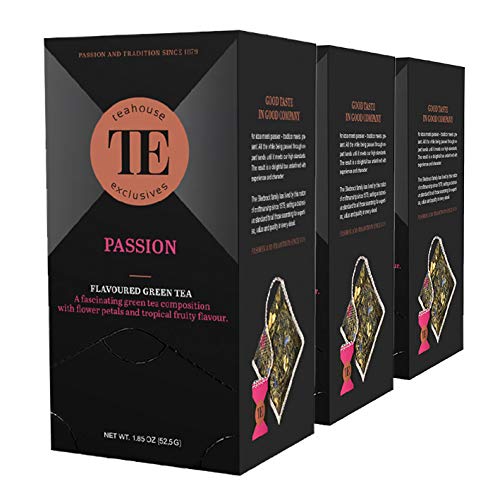 teahouse exclusives TE Passion, 15 Luxury Tea Bag / 3er Pack von Teahouse Exclusives