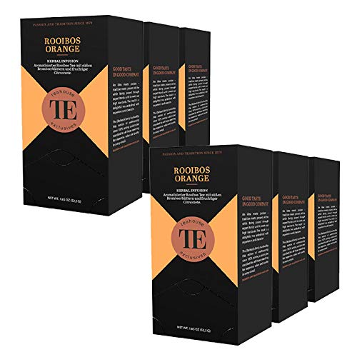 teahouse exclusives TE Rooibos Orange, 20 Gourmet Tea Bag / 6er Pack von Teahouse Exclusives