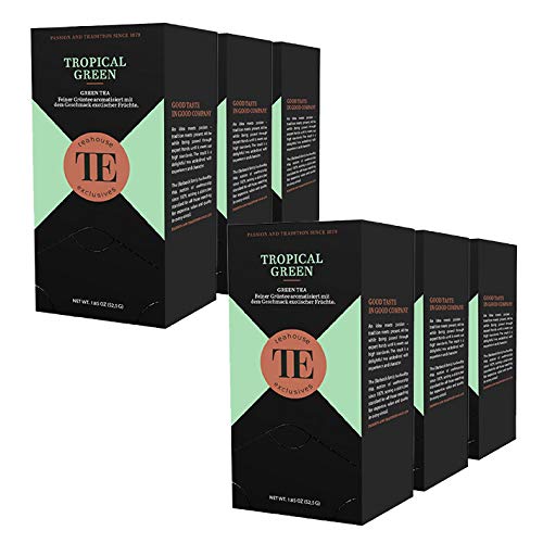 teahouse exclusives TE Tropical Green, 20 Gourmet Tea Bag / 6er Pack von Teahouse Exclusives