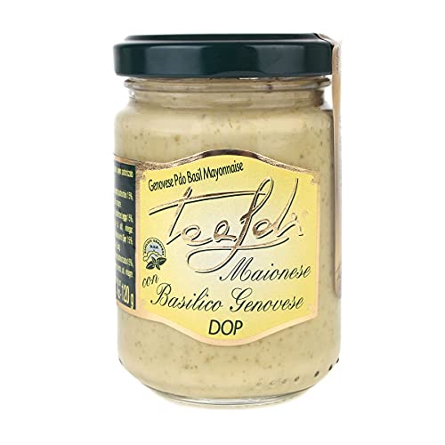 Tealdi, Mayonnaise mit Basilikum Genovese, aus Italien, 120 g von ANTICO PASTIFICIO TEALDI