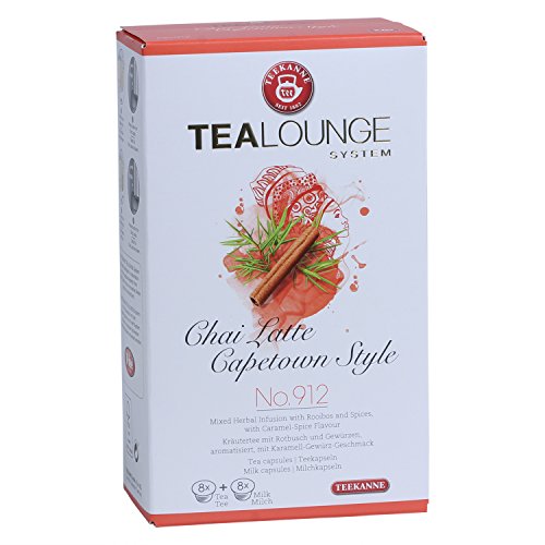 Teekanne Tealounge Kapseln - Chai Latte Capetown Style No. 912 Kräutertee (16 Kapseln) 3er Pack von Tealounge