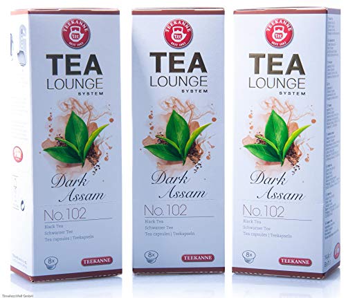 Teekanne Tealounge Kapseln - Dark Assam No. 102 Schwarzer Tee (3x8 Kapseln) von Tealounge