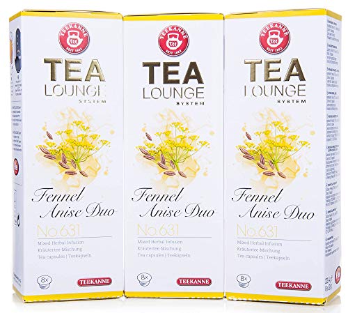 Teekanne Tealounge Kapseln - Fennel Anise Duo No. 631 Käutertee (3x8 Kapseln) von Tealounge