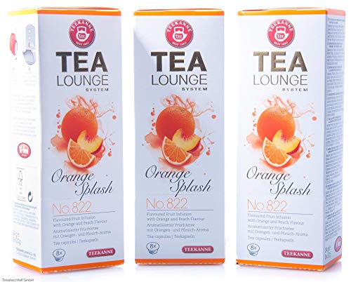 Tealounge Teekannenkapseln Orange Splash Nr. 822 Früchtetee 3 x 8 Kapseln von Tealounge