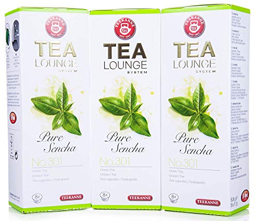 Teekanne Tealounge Kapseln - Pure Sencha No. 301 Grüner Tee (3x8 Kapseln) von Tealounge