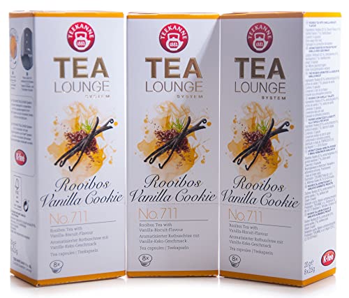 Teekanne Tealounge Kapseln - Rooibos Vanilla Cookie No. 711 Rooibos Tee (3x8 Kapseln) von Tealounge