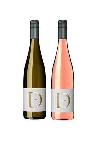 UNITED & LOVED Paket (Weisswein & Roséwein) 2 x 0,75l I Wein zum verschenken von Team United