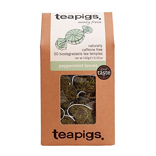 TEAPIGS Peppermint Leaves 100 g (Pack of 1, Total 50 Tea Bags) von Tea Pigs