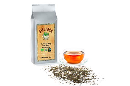 Bio Darjeeling Tee first flush SFTGFOP im Kilopack - Schwarzer Tee aus fairem Handel von Teaworld