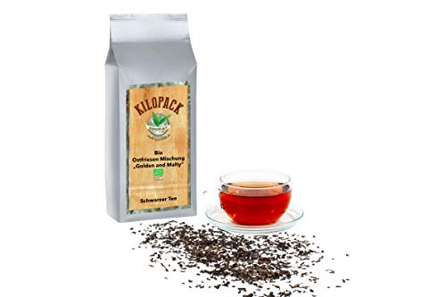 Bio Ostfriesen Tee Mischung Golden & Malty Blatt im Kilopack - Schwarzer Tee von Teaworld