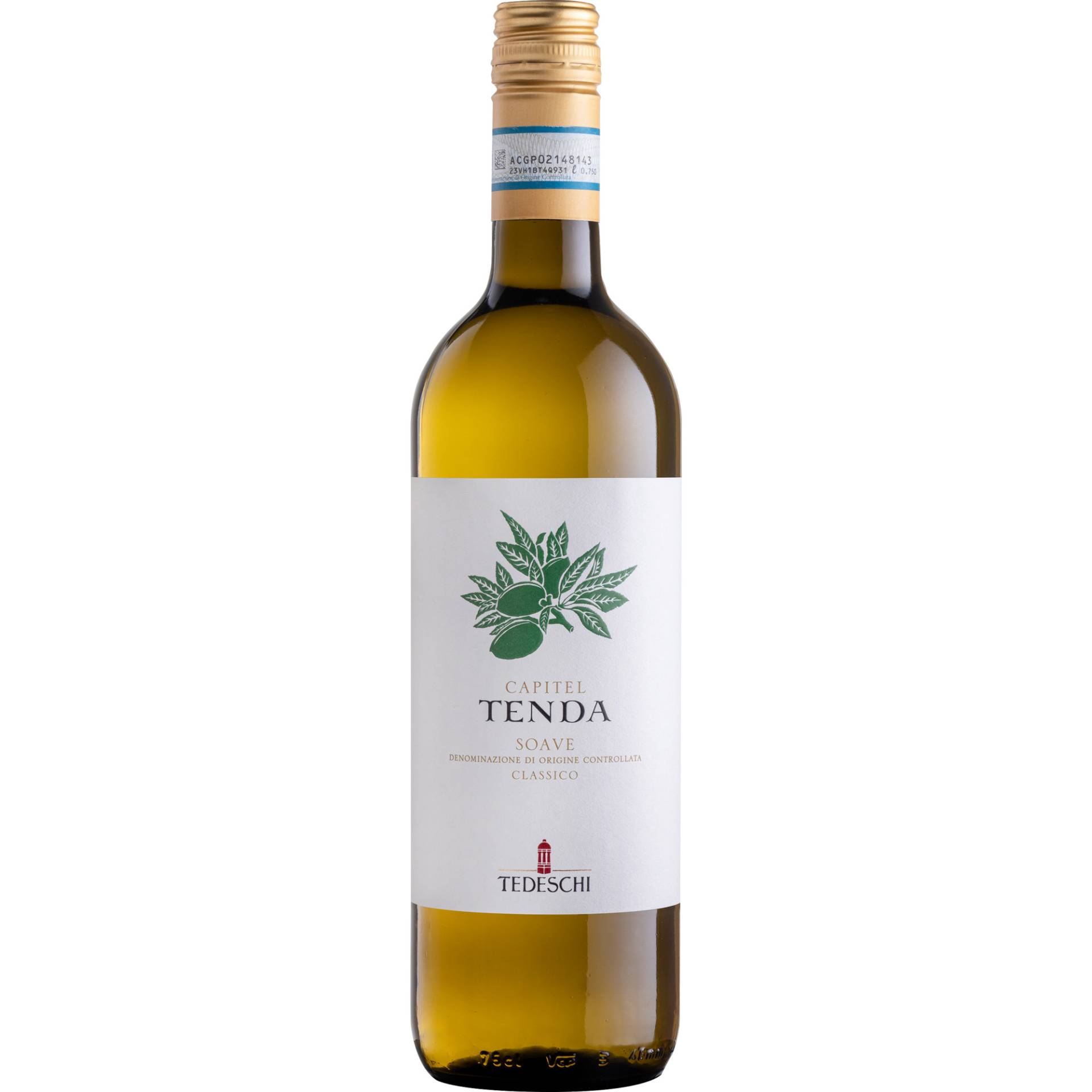 Capitel Tenda Soave Classico, Soave DOC, Venetien, 2021, Weißwein Capitel Tenda Soave Classico, Soave DOC, Venetien, 2021, Weißwein von Tedeschi, Via Giuseppe Verdi 4, IT-37029 San Pietro in Cariano