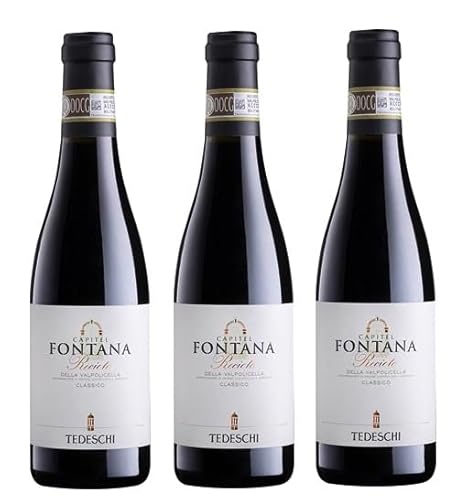 3x 0,375l - 2019er - Tedeschi - Capitel Fontana - Recioto della Valpolicella Classico D.O.C.G. - Veneto - Italien - Rotwein süß 3x 0,375l - 2019er - Tedeschi - Capitel Fontana - Recioto della Valpolicella Classico D.O.C.G. - Veneto - Italien - Rotwein süß von Tedeschi
