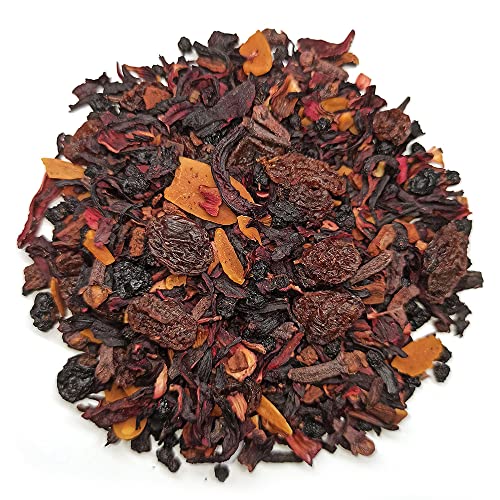 Tee-Express "Beerenpunsch" Früchtetee mit Marzipan-Vanille-Zimt-Geschmack - loser Tee (1000g) von Tee-Express