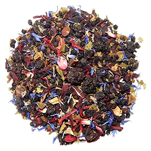 Tee-Express "Brombeer-Fliederbeer" Früchtetee mit Holunderbeere-Brombeere-Geschmack - loser Tee (1000g) von Tee-Express