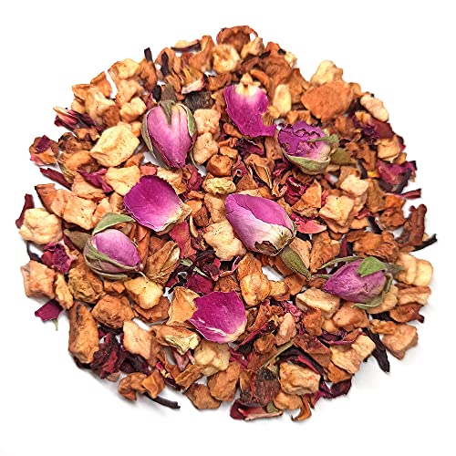 Tee-Express Früchtetee "Rosenelfe" mit Rosen-Trauben-Geschmack - loser Tee (1000G) von Tee-Express